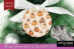 Boho Pumpkin Ornament PNG - Coquette PNG Sublimation Product Image 1