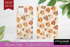 Boho Pumpkin Phone Case PNG - Coquette Case PNG Sublimation Product Image 1