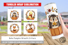 Tumbler Boho Pumpkin Critters Product Image 1