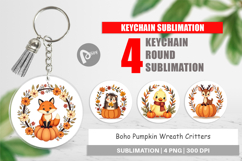 Keychain Boho Pumpkin Critters Product Image 1