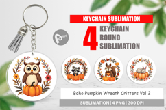 Keychain Boho Pumpkin Critters Product Image 1