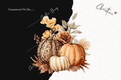 Boho Fall Pumpkins PNG | Fall PNG Product Image 2