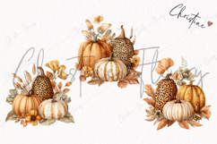 Boho Fall Pumpkins PNG | Fall PNG Product Image 3