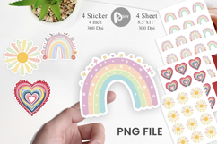 Boho Rainbow Pastels Sticker Product Image 1