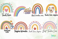 Boho Rainbow Teacher Sublimation Product Image 7