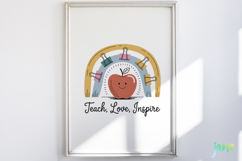 Boho Rainbow Teacher Sublimation Product Image 5