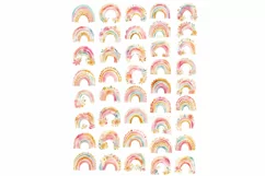 Baby Girl Nursery Watercolor Clipart Product Image 7