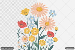 Boho Retro Flower SVG Sublimation Bundle Product Image 11