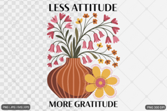 Boho Retro Flowers with Quotes SVG PNG Product Image 1