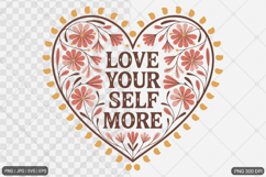 Boho Retro Flowers with Quotes SVG PNG Bundle Product Image 7