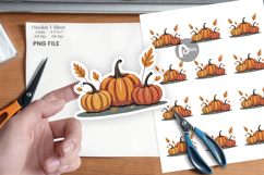 Boho Retro Pumpkin Sticker Product Image 1