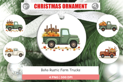 Ornament Boho Farm Trucks Product Image 1