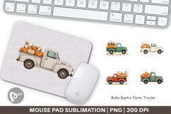 Mouse Pad Boho Farm Trucks Product Image 1