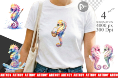 Boho Seahorse Tribal Sublimation Product Image 1