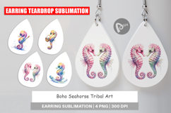 Boho Seahorse Tribal Earring Product Image 1
