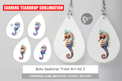 Boho Seahorse Tribal Earring Product Image 1