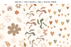 Boho Seamless Digital Paper Pattern Product Image 3