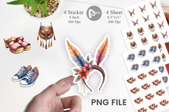 Boho Spring Fashion 70s Sticker Product Image 1