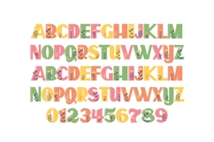 Boho Spring Color Font Product Image 6