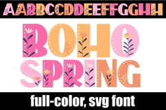 Boho Spring Color Font Product Image 2