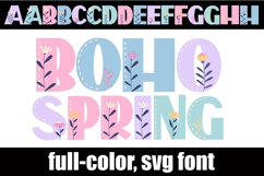 Boho Spring Color Font Product Image 4