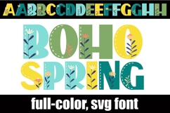 Boho Spring Color Font Product Image 5