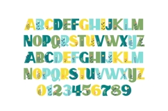 Boho Spring Color Font Product Image 9
