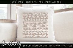 Boho Abstract Pattern SVG Boho Farmhouse Sign Pillow Design Product Image 4
