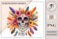 boho-sugar-skull-dreamcatcher-clipart