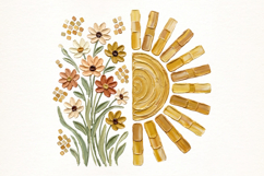 Boho Summer Sunflower PNG Product Image 1