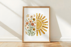 Boho Summer Sunflower PNG Product Image 5