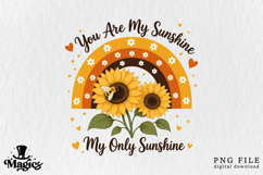 Retro Teacher PNG | Groovy Floral Teacher Sublimation Design Product Image 2