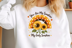 Boho Sunflower Rainbow PNG Product Image 2