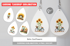 Earring Boho Sunflowers Product Image 1