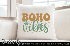 Boho Vibes SVG Cut File Boho T-shirt Mug Pillow Design Product Image 2