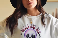 Valentine's skull sublimation design - creepy valentine's Product Image 2