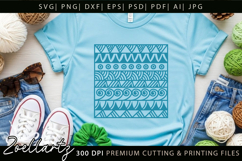 Boho Abstract Pattern SVG Boho Farmhouse Sign Pillow Design Product Image 3