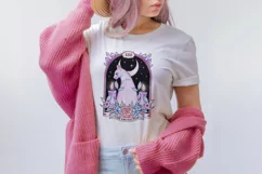 Cat sublimation design - witchy tarot cards png Product Image 2