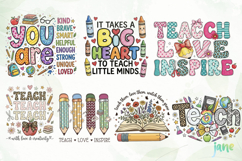 Boho Teacher Hand Drawn Png Clipart Product Image 3