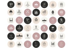 boho travel countries instagram story covers