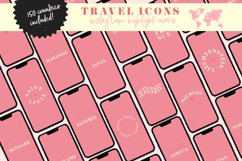 boho travel instagram story icons