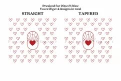 boho valentine skinny tumbler sublimation wrap with high resolution and transparant background are for 20oz and 30oz skinny tumbler