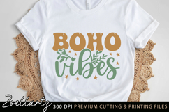 Boho Vibes SVG Cut File Boho T-shirt Mug Pillow Design Product Image 1