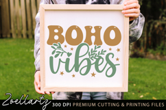 Boho Vibes SVG Cut File Boho T-shirt Mug Pillow Design Product Image 3