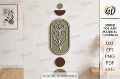 Boho Wall Hanging Decor Laser Cut. Wall Decor SVG Product Image 1