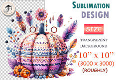 boho-watercolor-pumpkin-autumn-clipart