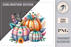 boho-watercolor-pumpkin-autumn-clipart
