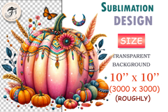 boho-watercolor-pumpkin-autumn-clipart