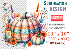 boho-watercolor-pumpkin-autumn-clipart