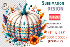 boho-watercolor-pumpkin-autumn-clipart